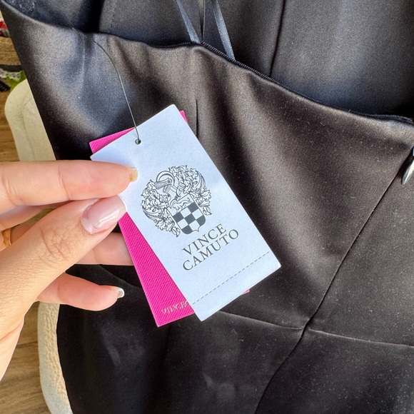 NWT Vince Camuto Elegant Black Strapless Dress | 6 - Picture 5 of 8